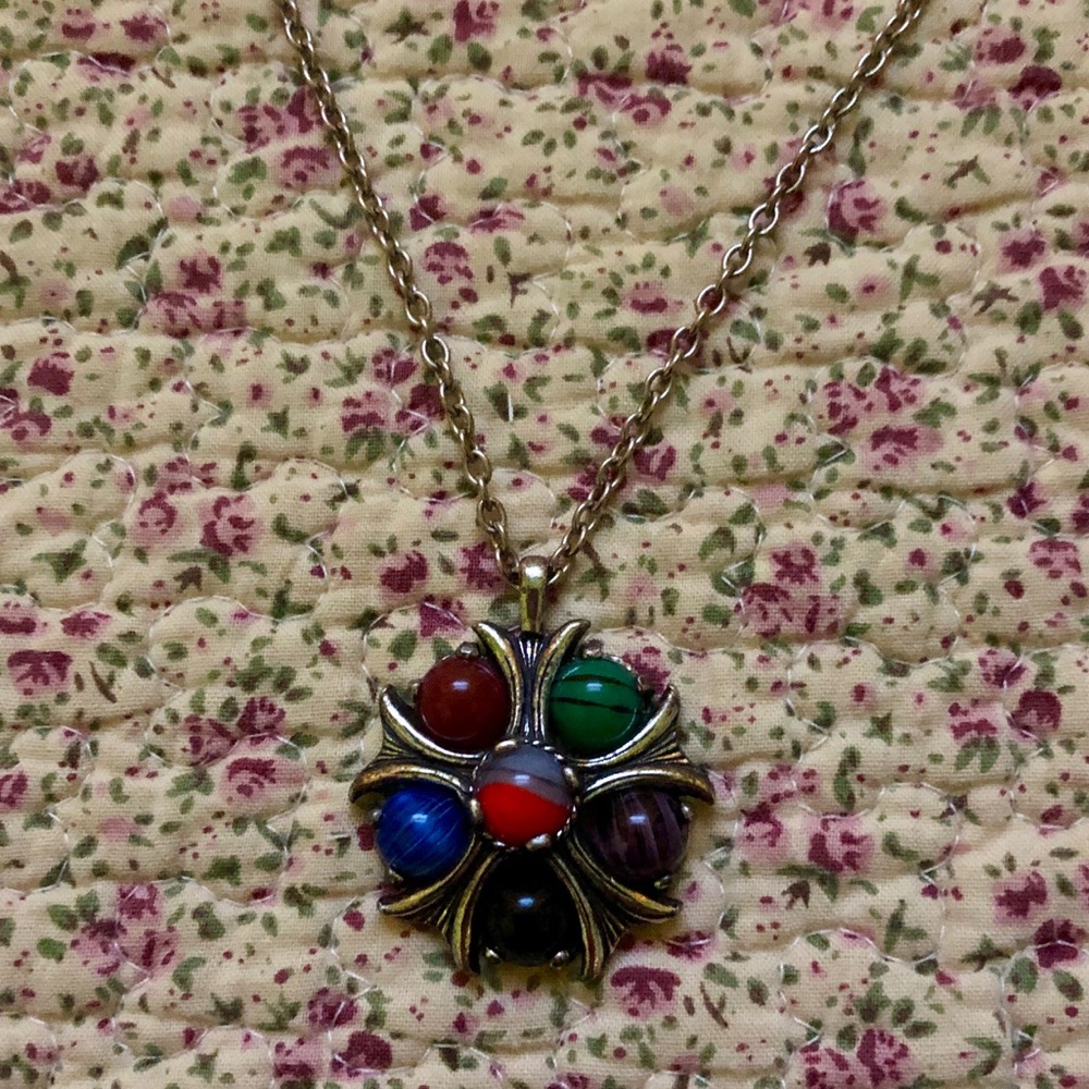 Vintage Miracle Scottish Agate Necklace